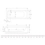 Ванна RADAWAY Mia ECO 160x70 с ножками WA1-55-160x070